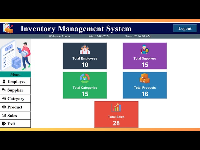 1. Inventory Management System with Python Tkinter & MySQL: Create an Admin Dashboard from Scratch