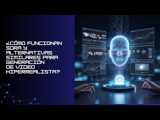 ¿Cómo funcionan Sora y alternativas similares para generación de video hiperrealista?