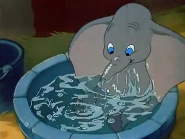 Dumbo takes a Bath