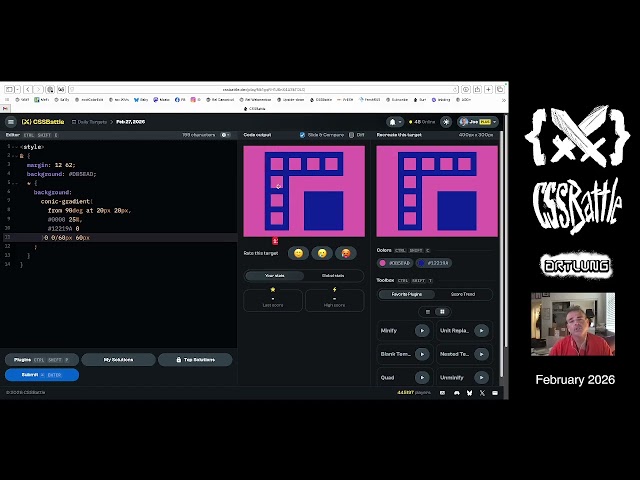 CSSBattle for FEBRUARY 27 (2026)