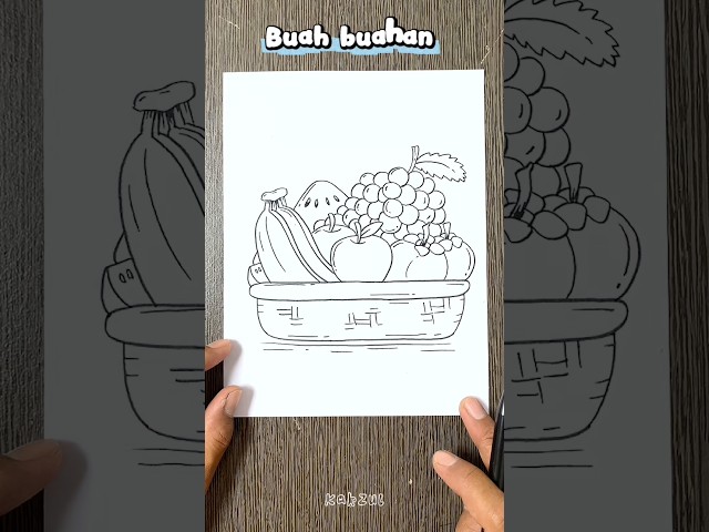 Tutorial menggambar buah-buahan #caramenggambar #drawing #menggambar