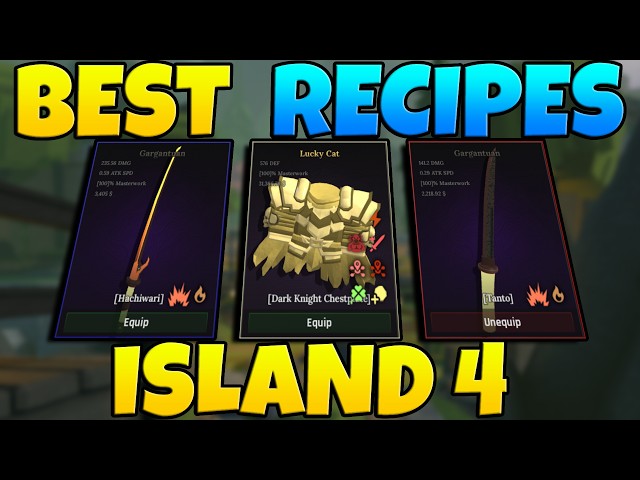NEW BEST Island 4 Recipes (Early, Mid & End Game) + ALL Ore Traits Explained! | Roblox The Forge