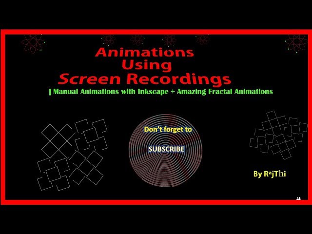 Animations with Screen Recordings | Beautiful Stunning 2D Creations| With Amazing Fractal Animations