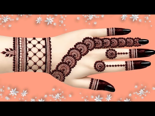 New Beautiful Easy Back Hand Mehndi Design | Mehandi Ka Design | Simple Henna Design | Mehendi 