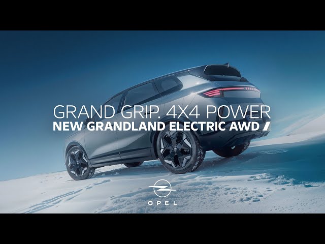 ¡GRAND grip! Nuevo Opel Grandland con tracción total eléctrica.