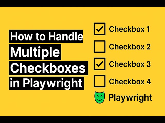 How to handle the Multiple Checkboxes in playwright