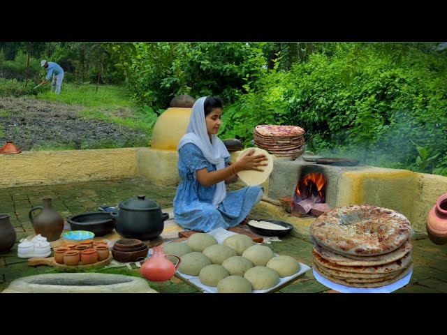BEST of Cooking PARATHA and BREAD RECIPES of Village Living COMPILATION ll