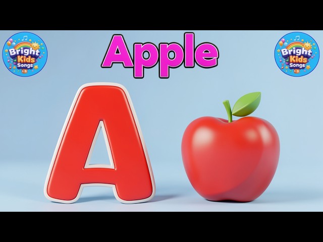 🍎 A Is for Apple! | Fun ABC Phonics Song | Toddler Learning