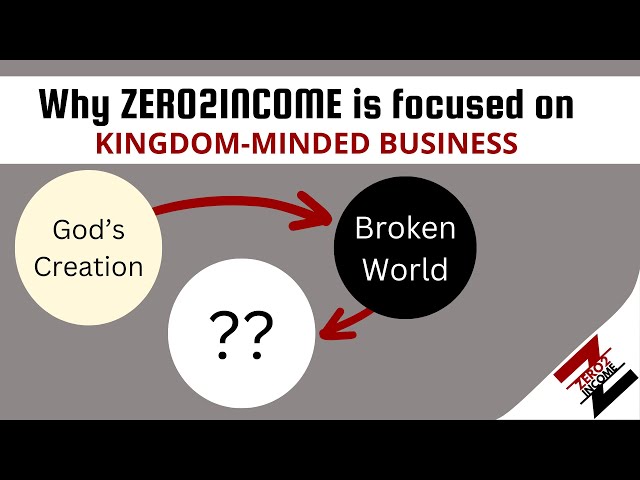 Why ZERO2INCOME is focused on Kingdom-Minded Business