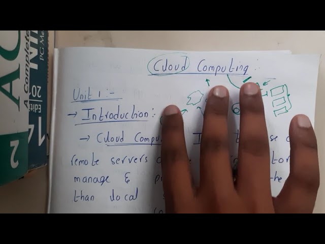 1.1 Cloud Computing intro and applications