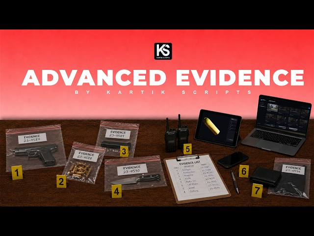FiveM Evidence & Forensic Script | DNA, Fingerprints & Crime Scene Recreation [QBCore/ESX/Qbox]