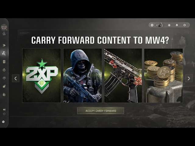 NEW SURPRISE MW4 Carry Forward Update! (Operator, XP Tokens, Camos, & More!)
