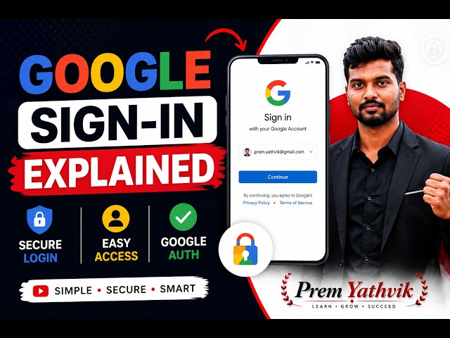 Google Sign-In Explained | How Google Login Works (2026) 🔐 #GoogleSignIn#GoogleAuthentication#Google