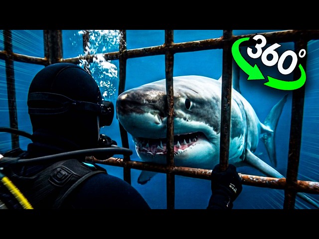 Extreme Dive: Shark Nearby! / VR 360 Animation