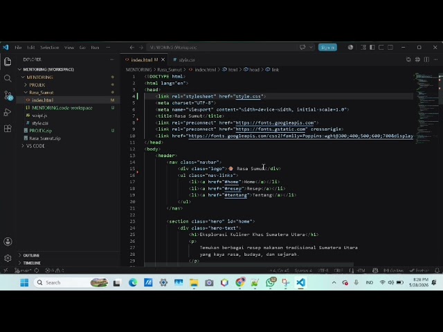How to conect HTML with CSS in VS Code