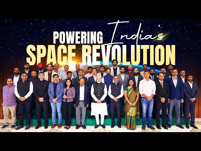 PM Modi interacts with Space Startup CEOs