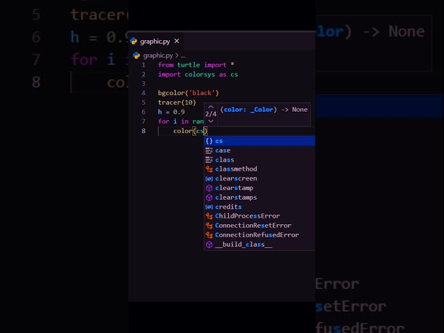 Just 15 Lines 🤯 of Code to Create an Amazing Graphics Animation in Python #coding  #shorts