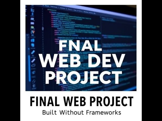 Final Web Dev Project | Built with Pure PHP, HTML, CSS & JavaScript