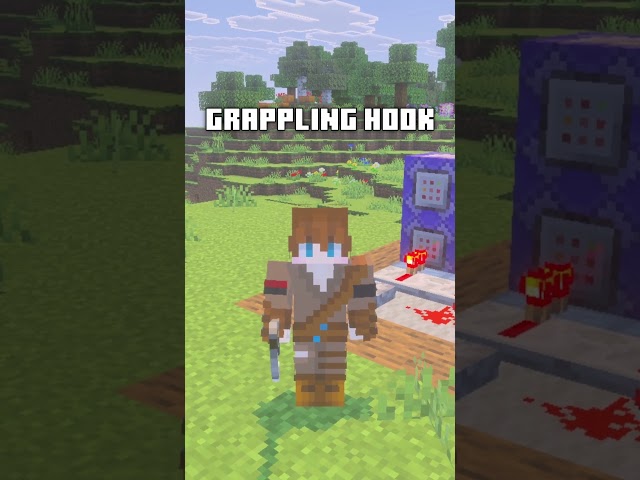 Cool Command Blocks: Grappling Hook | #commandblocks #minecraft #commands