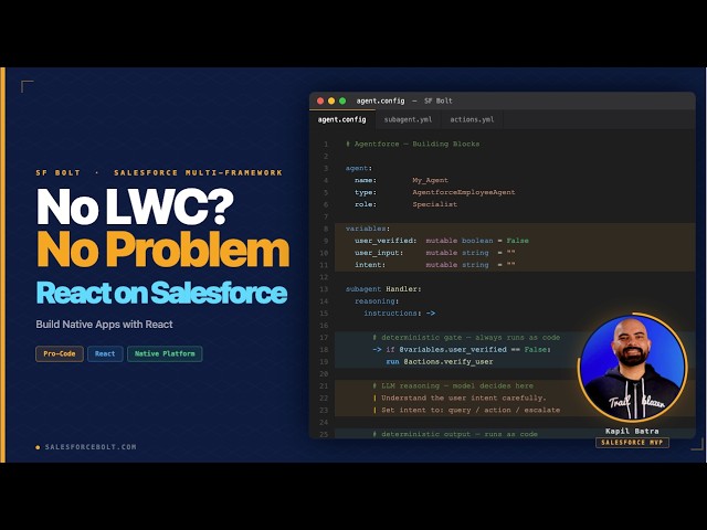 No LWC? No Problem. React Now Runs on Salesforce | Salesforce Multi-Framework