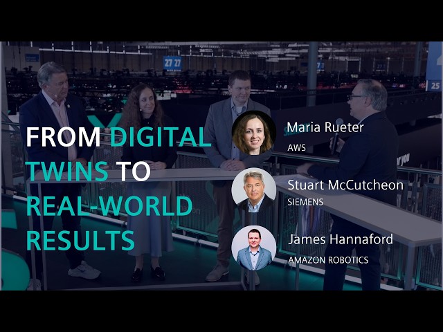 Physical AI, Digital Twins, and the Future of Factory Operations | Siemens, AWS & Amazon Robotics