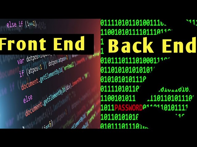 Front End vs Back End || Which one is difficult To Learn