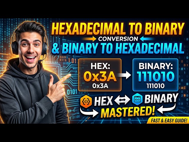 Hexadecimal to binary and binary to hexadecimal conversion