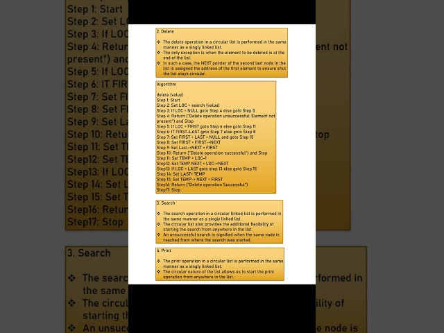 CIRCULAR LINKED LIST #linkedlist #datastructures #datastructure #computerscience #bca #linkedlists