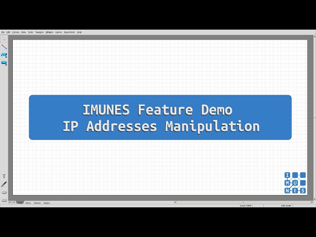 IMUNES Feature Demo - IP Addresses Manipulation