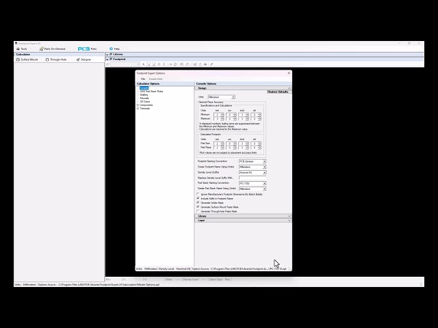 3.2 Create New Master Options File