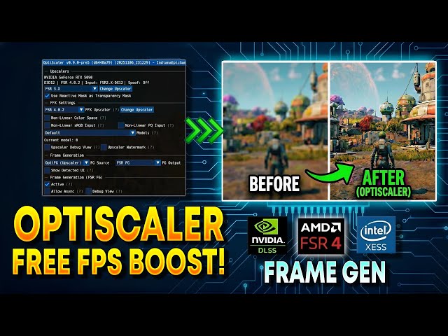 Optiscaler Easy Guide: Turn FSR 2 into DLSS 4 / FSR 4 + Frame Gen