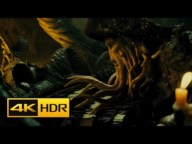 Davy Jones playing his Organ scene 4k HDR - Pirates of the Caribbean Dead Mans Chest