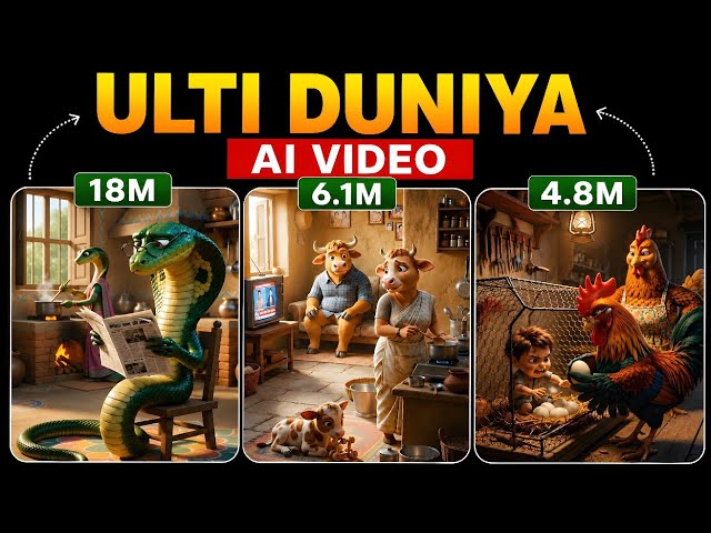 Ulti Duniya Ai Video Kaise Banaye | How To Create Reverse World Ai Video | Trending Ai Video Editing