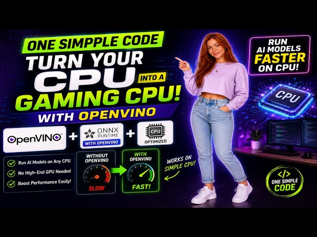 OpenVINO Turn Your CPU Into a Gaming Machine! 🤯 Run AI Without a Powerful GPU
