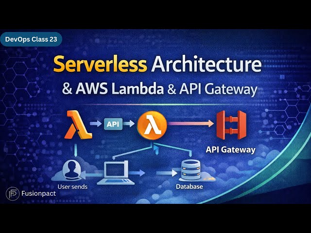 Serverless Architecture Explained | AWS Lambda & API Gateway | DevOps Class 23