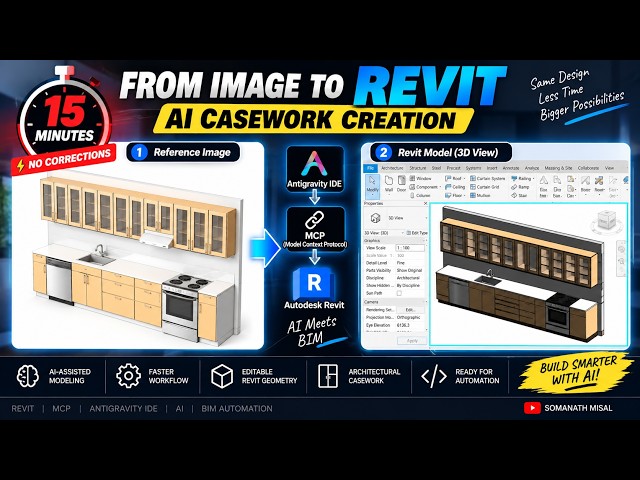 I Created a Revit Kitchen Casework Family in 15 Minutes Using AI + MCP 🤖