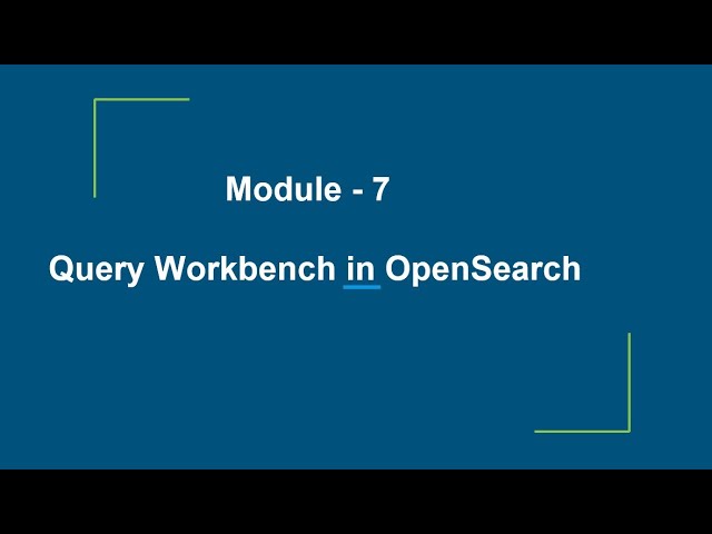 Getting Started with OpenSearch Query Workbench: SQL & PPL Demo