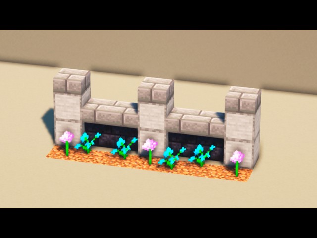 A Beautiful Stone Fence in Minecraft