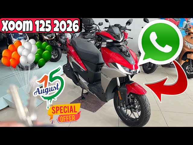 15 अगस्त offer ✅ Hero Xoom 125cc 2026 Model| Review On road price full details🔥Hero scooter xoom125