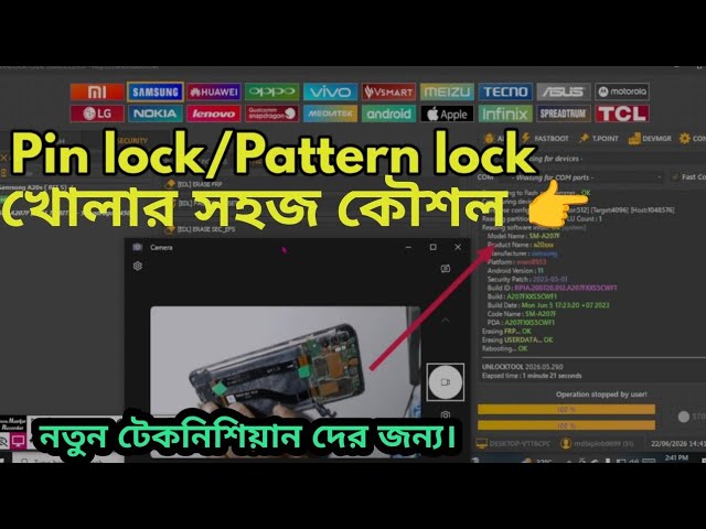 Software class online. pin lock/pattern lock.unlock tool.  for new technician. 