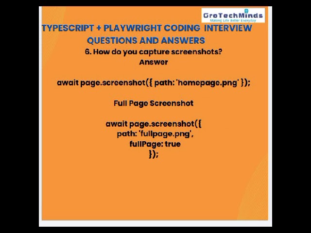 Top 10 TypeScript + Playwright Interview Questions & Answers | Playwright Tutorial 2026