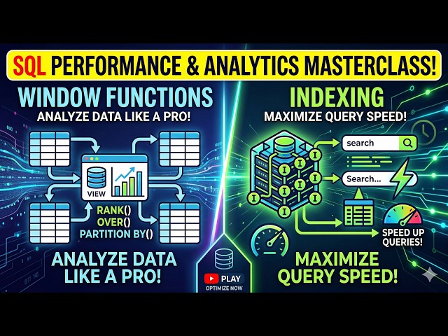 SQL Performance & Analytics: Window Functions & Indexing Masterclass