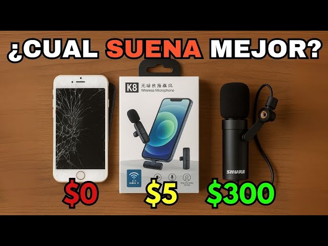 No compres un micrófono caro. Haz ESTO (Gratis)