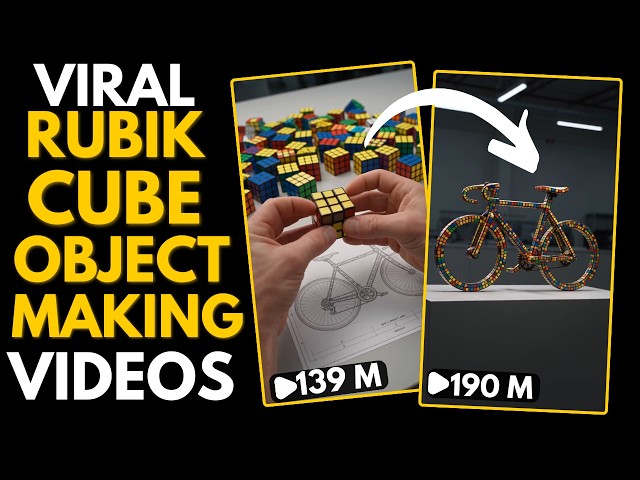 How to Create VIRAL AI Rubik's Cube Object Videos for FREE (New AI Trend)