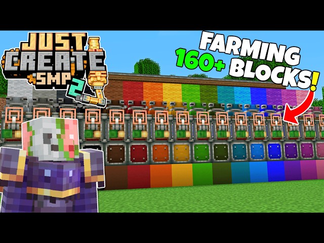 I Built The Ultimate DYE FACTORY in Minecraft Create Mod! Just Create Ep11!