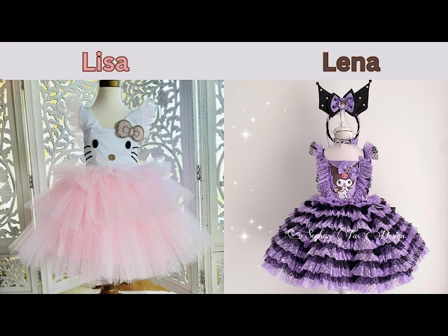 Hello Kitty Lisa vs Kuromi Lena 💕 Fashion Edition #lisa #letsplay #trending
