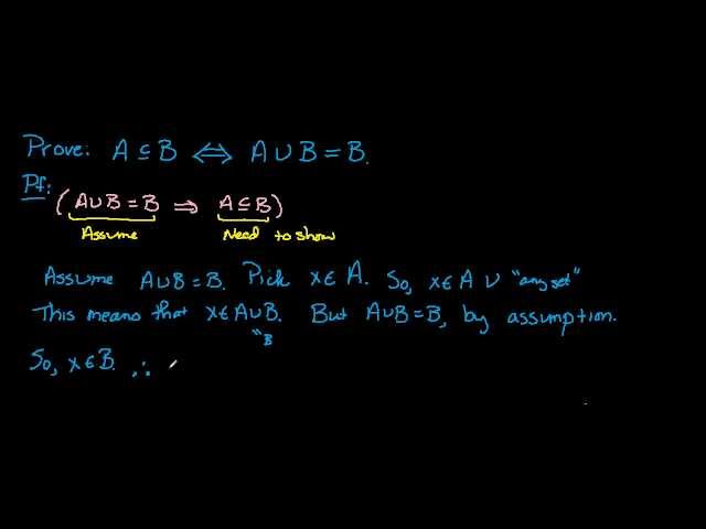 Proof of a biconditional statement