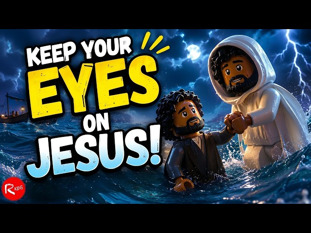 Keep Your Eyes on Jesus | Jesus Walks on Water Hip Hop Song for Kids| Christian Kids