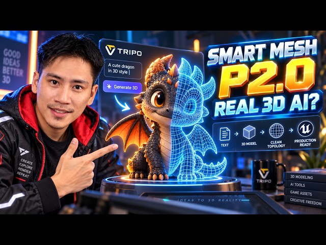 Tripo Smart Mesh P2 0 Review Is This AI 3D Model Generator Ready for Real 3D Workflows
