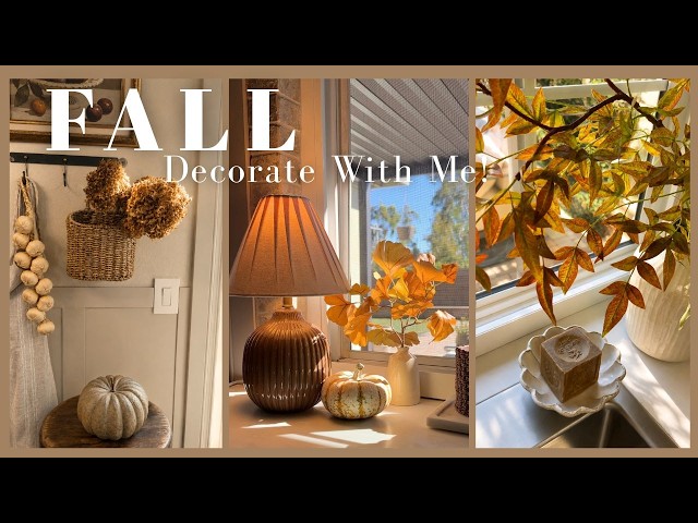 | Let's Decorate For Fall 🍁 | Kitchen Styling | Cozy Timeless Decor Staples |